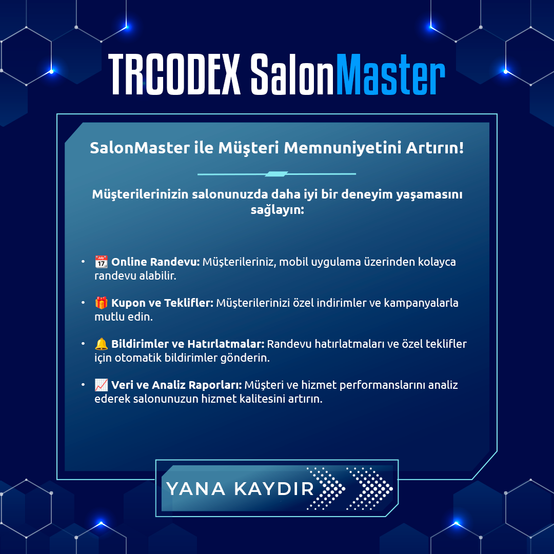 SalonMaster - Kuaför İş Yeri Yönetimi - Görsel 6